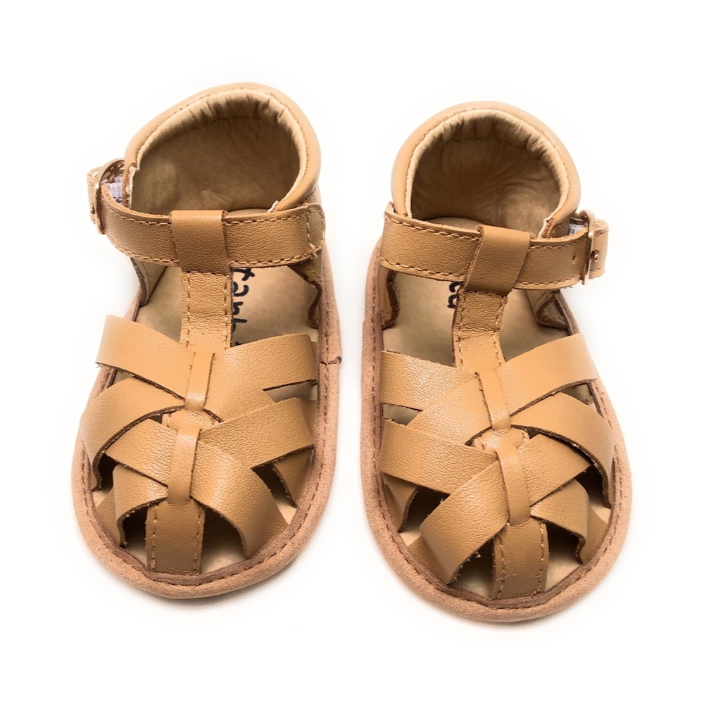 Size 3 Beige Fishnet Baby Sandals, Toddler Sandals, Baby Shoes toddler shoes